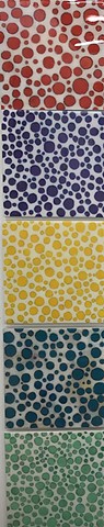shelley lowenstein beta cells art and science biology abstracts oil bar mixed media resin