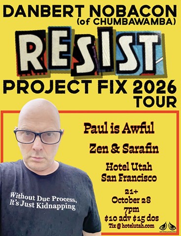 Wednesday October 28th 2026,  Hotel Utah SAN FRANCISCO, CA