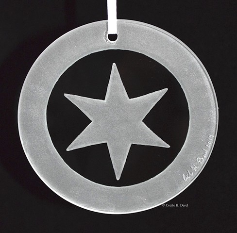 Chicago Star Ornament