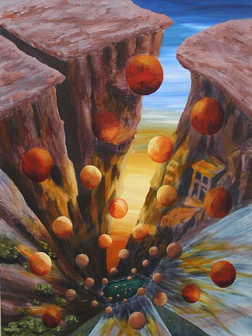 floating globes; canyon drop; bittersweet refrains series