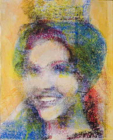 Eddy A. Lopez, Beauty Myth II, Silkscreen on Canvas