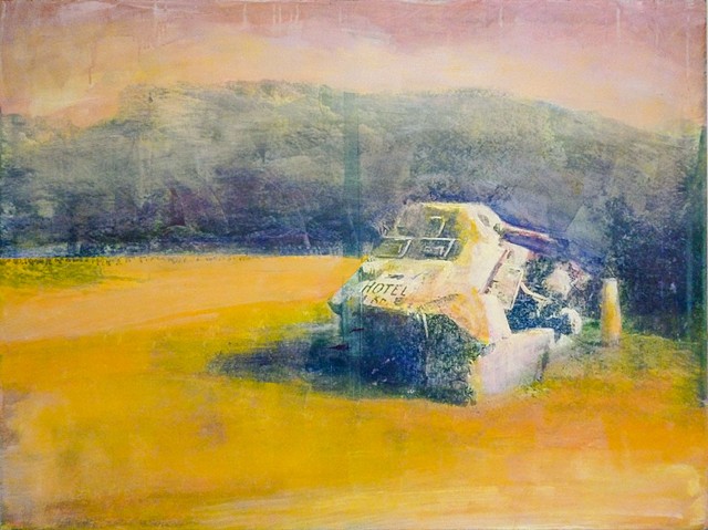 Eddy A. Lopez, Black Forest II, Silkscreen on Canvas