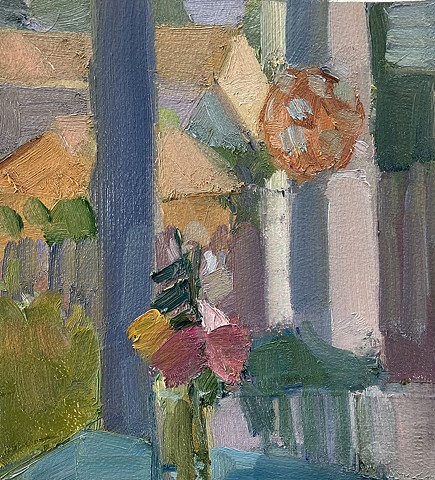 Summer Porch Interior with Lantern