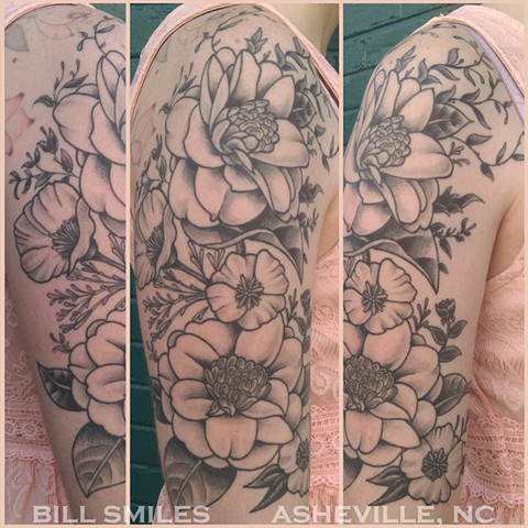 Flower Half Sleeve
(Healed)