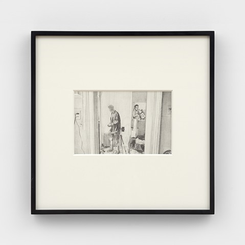 Untitled (Darrel Ellis making slides of his work at his apartment in Greenpoint, Allen Frame, c. 1988)