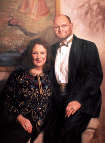 Oil Portrait of Couple by Sally Baker Keller