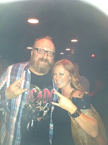 Susie rocks out with Brian Posehn
