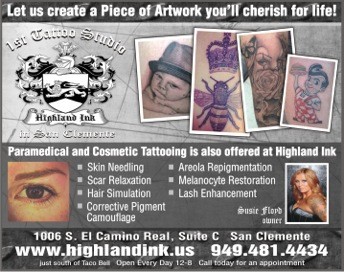 Advert for paramedical tattoo work