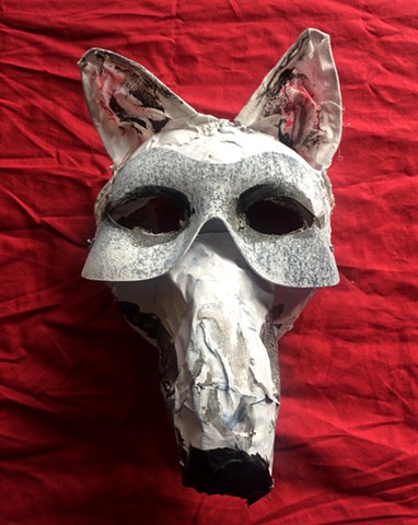 grey fox mask
