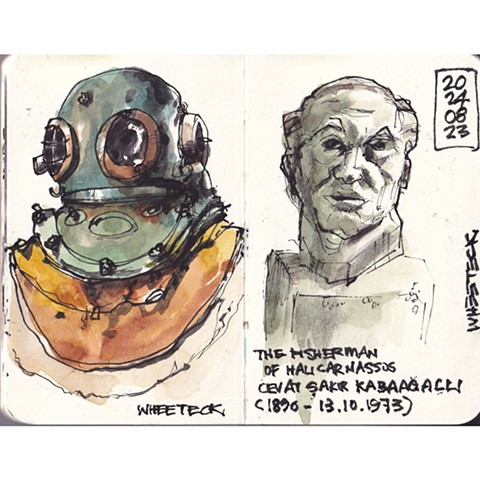 Turkiye Sketchbook - Sponge Diver