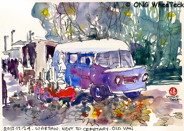 20121224 Old Van next to Cemetary @ Warsaw