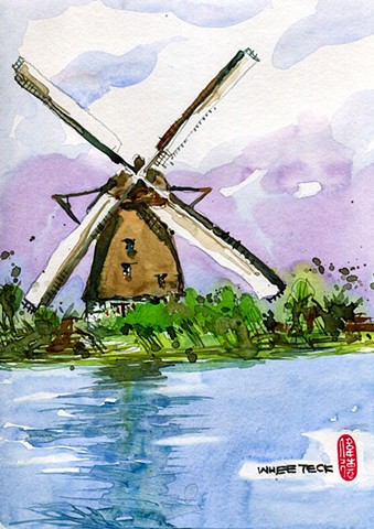 20161015c Windmill Kinderdijk REF