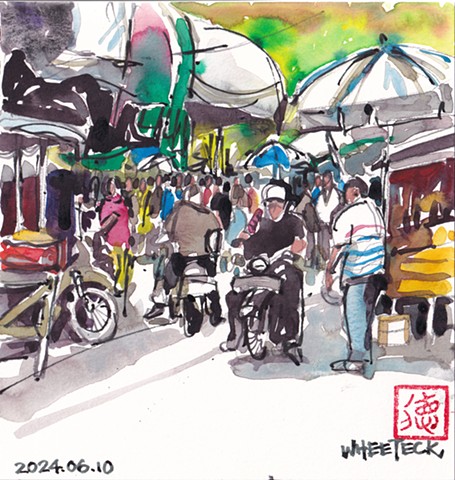 Jakarta Sketch - Chinatown Marketplace