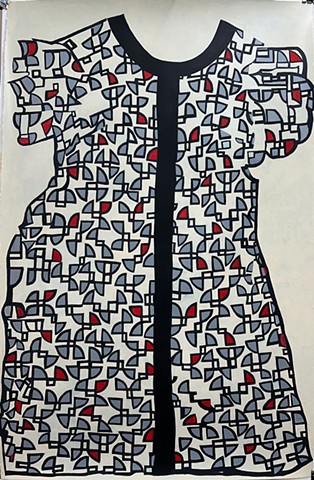 Dress 1 (nod to Mondrian)