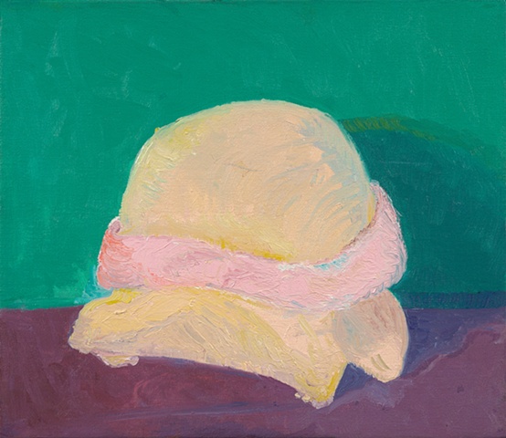 Yellow hat with pink band, SP24