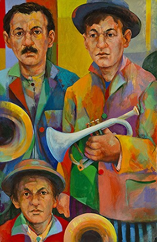 Horn Players in a Vagabond Band