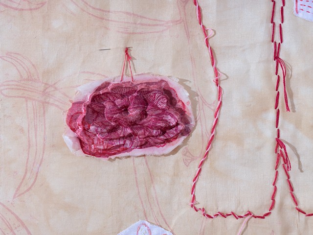 “Devoted Body” detail, exhibited at "Open House: 3rd Tamworth Textile Triennial"