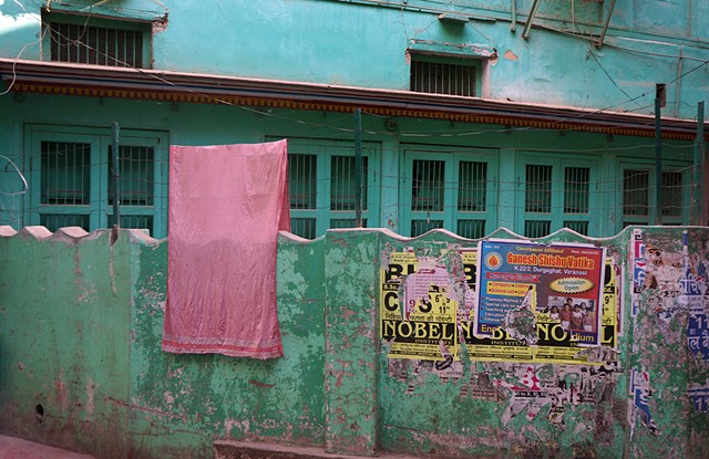 Complementary - Pink Sari, Varanasi, 2013

