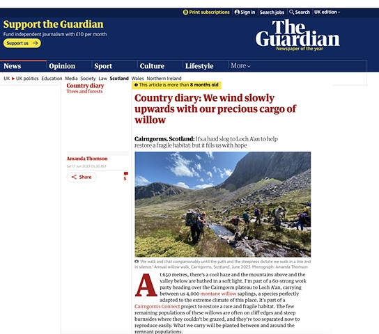 click for link to Guardian Country Diary