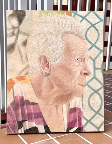 Portrait of my lovely mother Violet