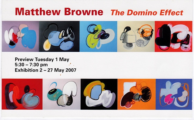 'The Domino Effect'


Matthew Browne - Artists Statement
April 2007
