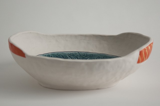 Small Oval Bowl, Pinched