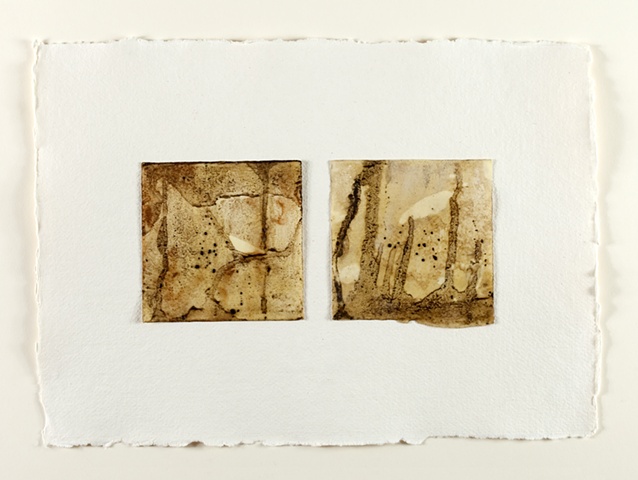 Mud and Beeswax on paper