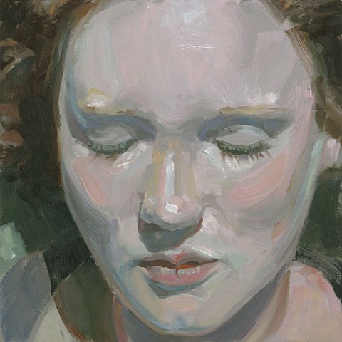 oil portrait on panel