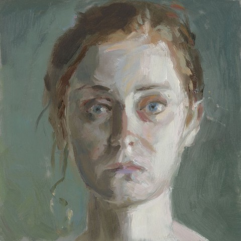 oil portrait on panel