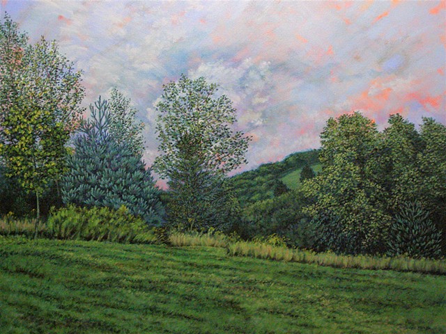 oil on canvas, plein air, landscape, realistic