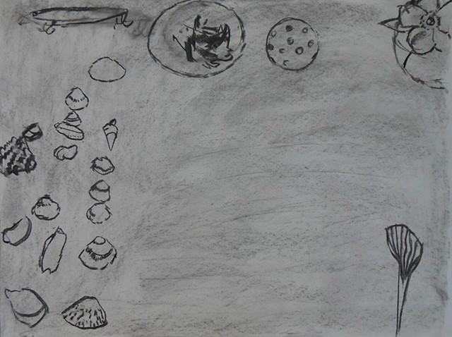 Still Life with Shells and Fishing Lure