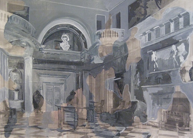 The Entrance Hall Bowood House; demolished 1956