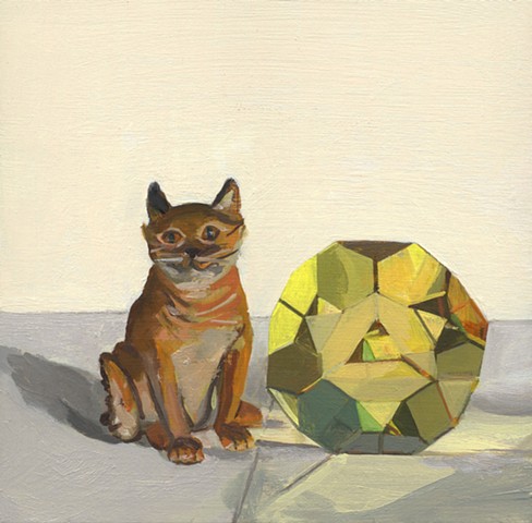 Cat with a Truncated Crystal Cube