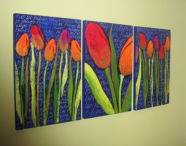 Tulip triptych