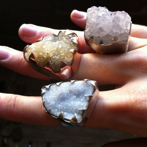 Druzy & Amethyst Rings