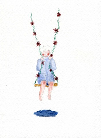 Untitled (A girl on a swing)