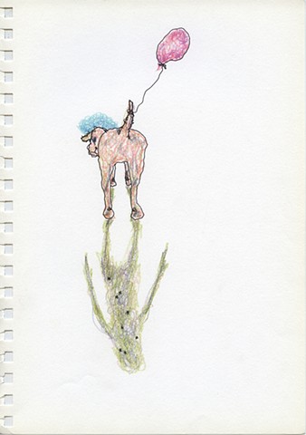 Untitled (dog with a balloon)