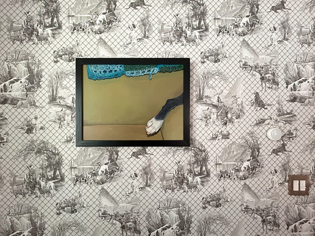 Artemis and Actaeon Wallpaper with "Best in Show" painting