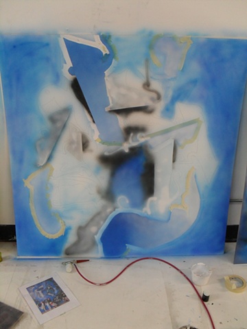 Airbrush process shot