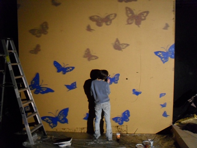 butterfly wall