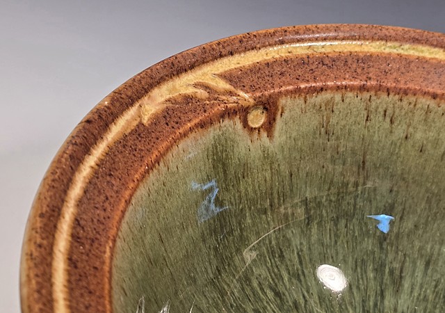 Orange & green bowl (detail)