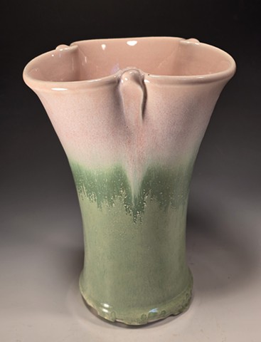 Pink blossom vase