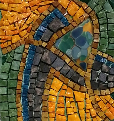 Embrace, Smalti, Mosaics, David Chidgey, Art Glass Mosaics