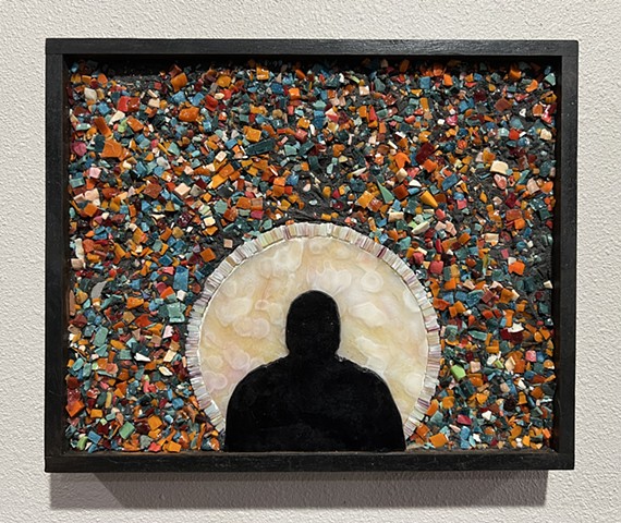 Noise, Silence, Inner Peace, mosaics, mosaic art, David Chidgey, Art Glass Mosaics