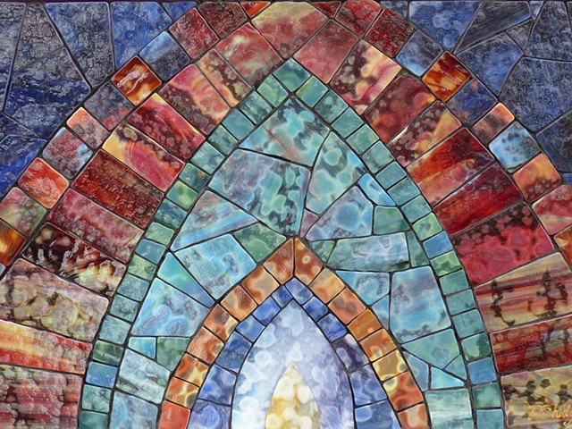 Transcendence, David Chidgey, Mosaics, Stained Glass, Art Glass, 