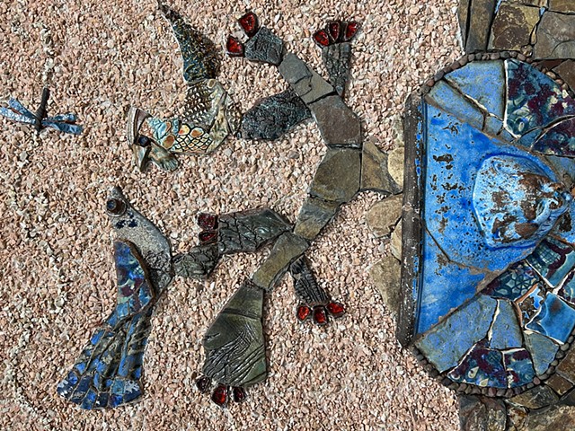 Art Glass Mosaics, David Chidgey, mosaics, mosaic art, playful mosaics, spontaneous mosaics, Ilana Shafir, Austin Mosaic Guild, San Antonio mosaics