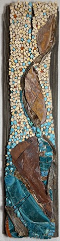 "Meandering Path" by David Chidgey, mosaics, art glass mosaics