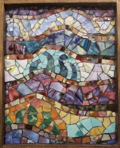 mosaics, Homage to Gaudi, David Chidgey, Art Glass Mosaics