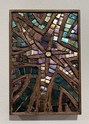 "Guiding Star" iridized glass "Art Glass Mosaics" mosaics "David Chidgey"