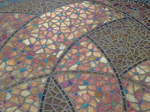 Garden Mosaic Detail of Circle of Life by David Chidgey